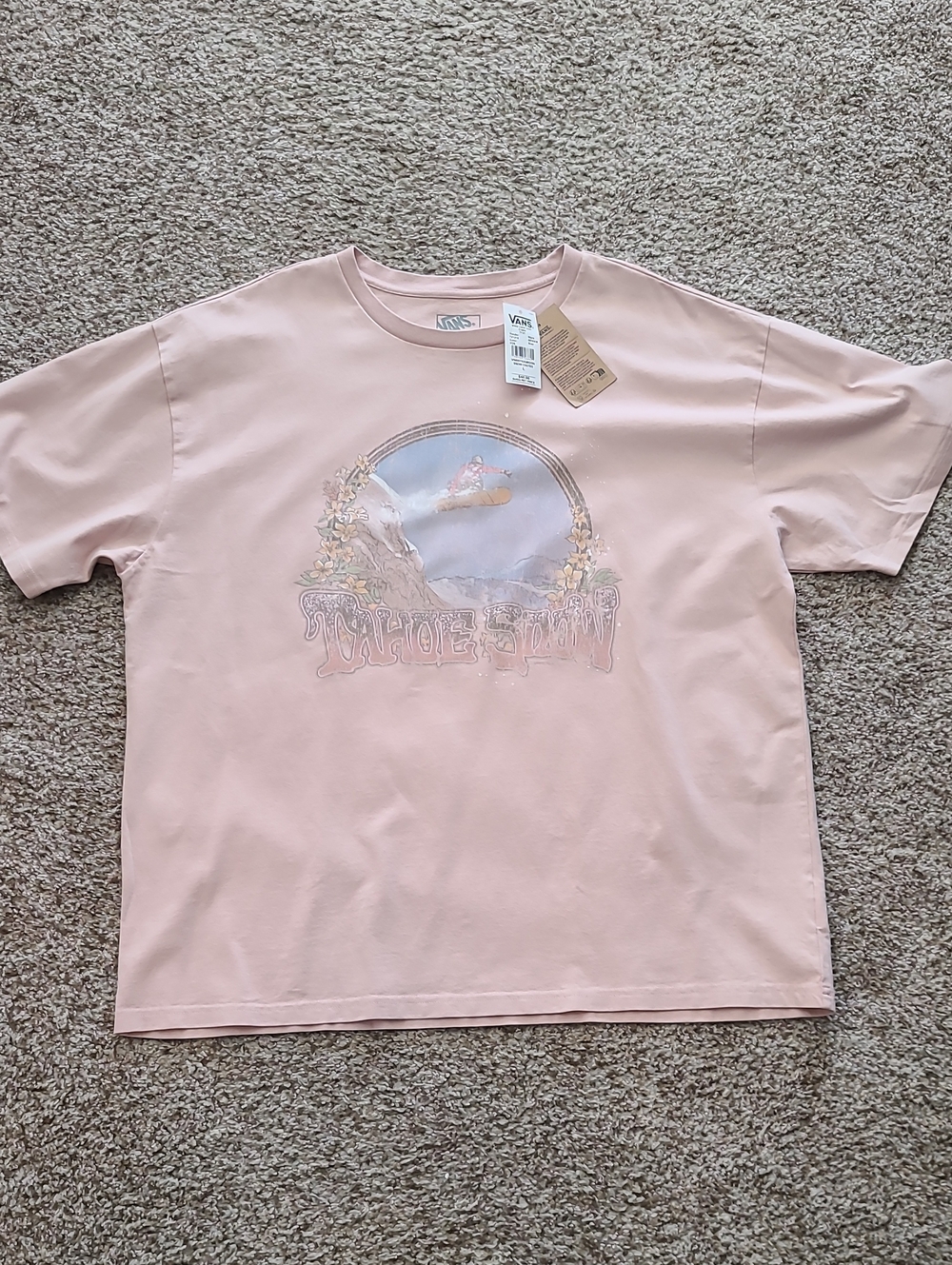 Vans Pink Graphic Short Sleeve Tee - Picture 1 of 7
